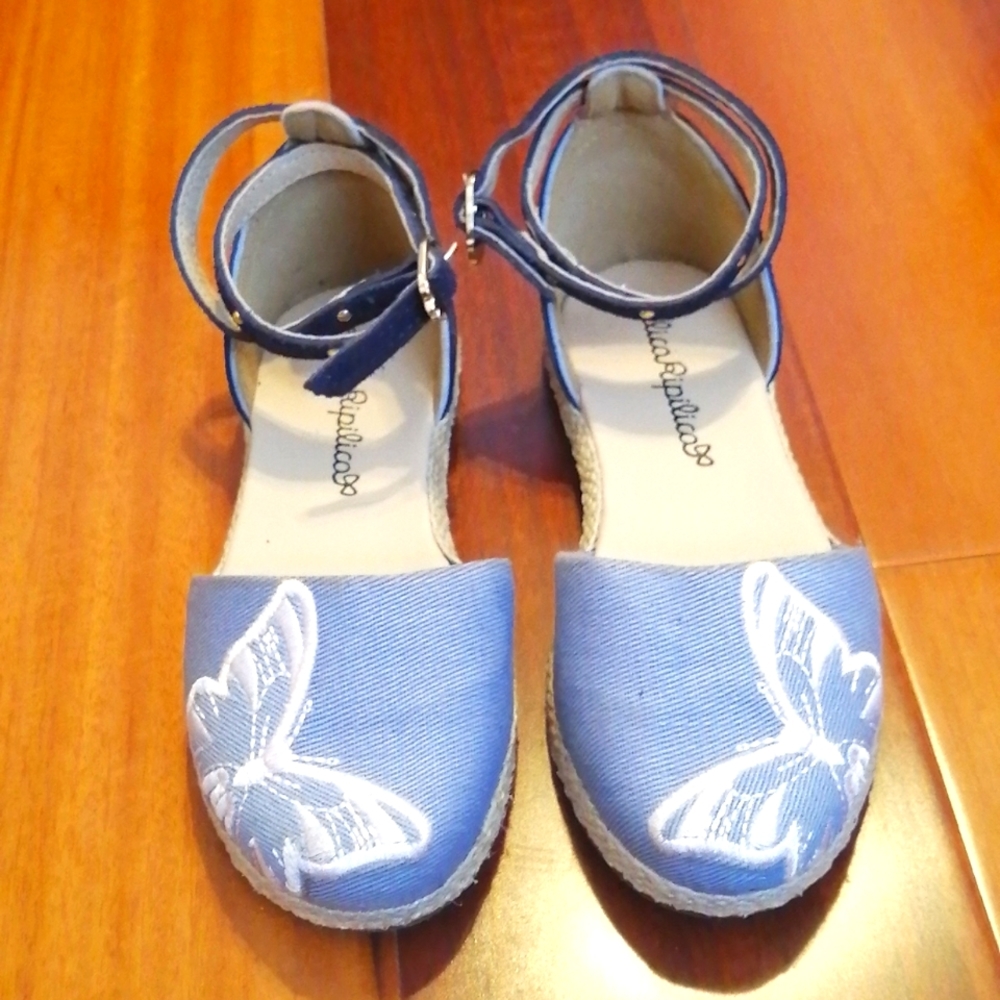 Blue Butterfly Kids Shoes